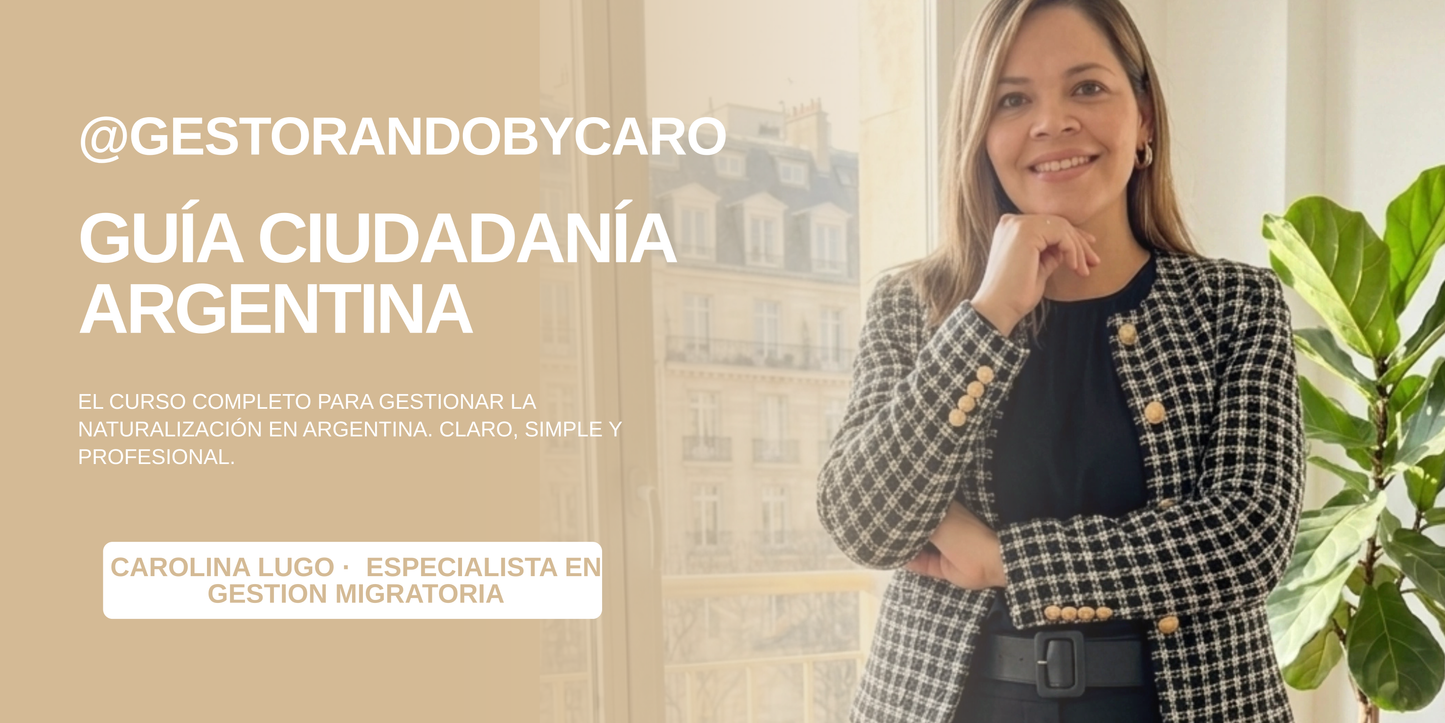 Curso intensivo personalizado de Ciudadanía Argentina